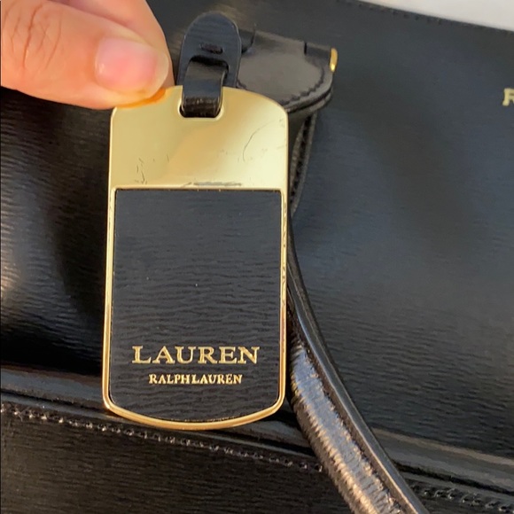 Ralph Lauren Newbury Satchell, black, EUC - Picture 5 of 5